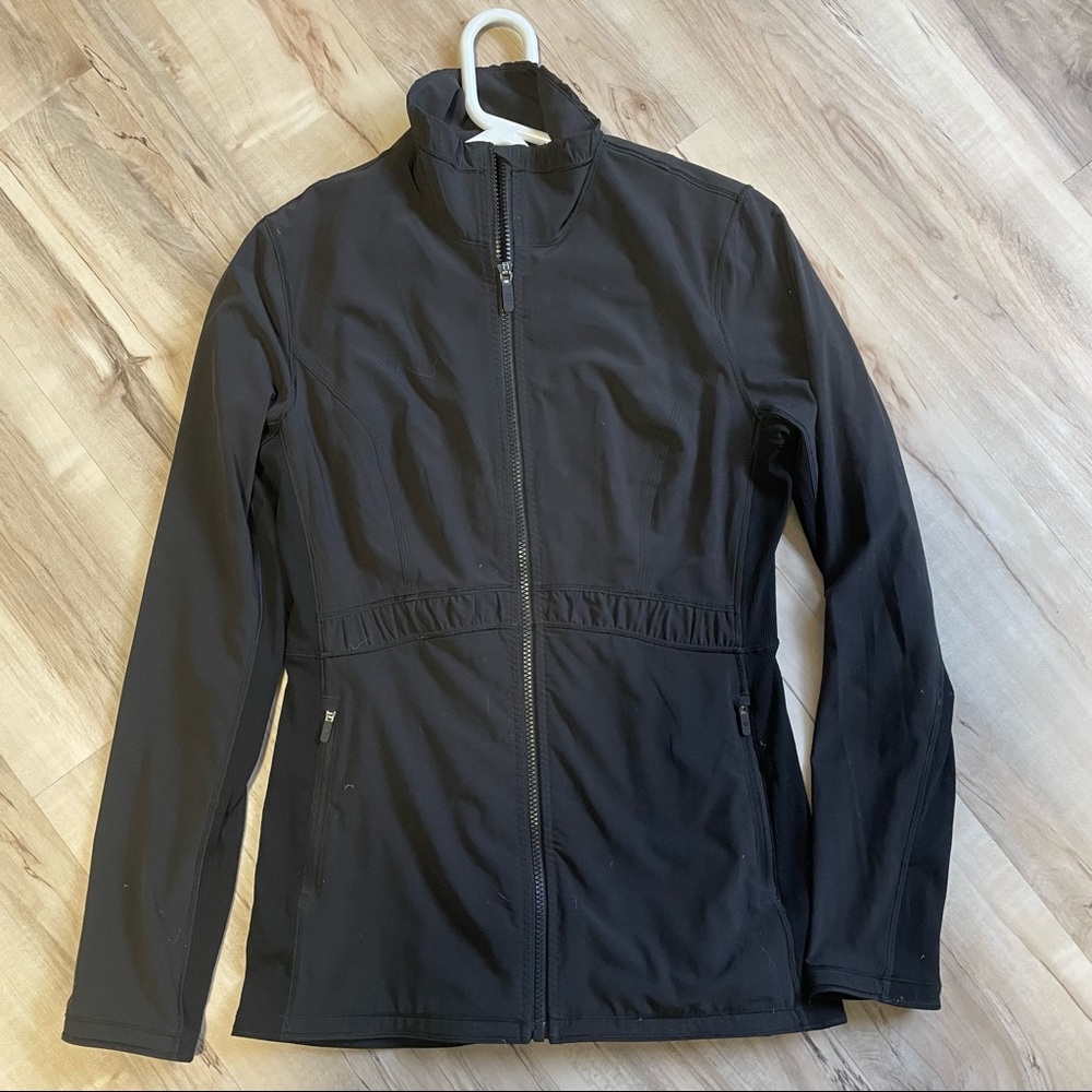 Lululemon zip up jacket black size 10 new without tags